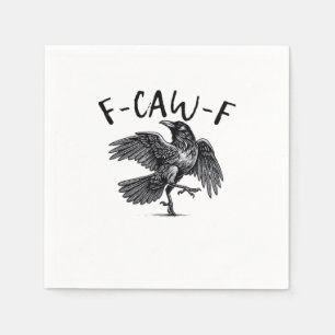 F Caw F Crow Retro Classic Style Napkins