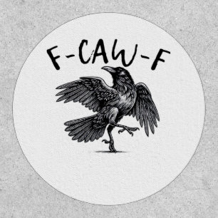F Caw F Crow Retro Classic Style Patch