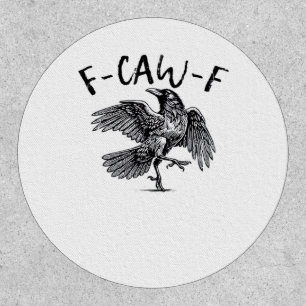 F Caw F Crow Retro Classic Style Patch