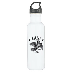 F Caw F Crow Retro Classic Style Stainless Steel Water Bottle