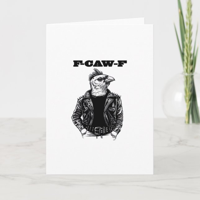 F Caw F Essential Aesthetic Design Card (Front)