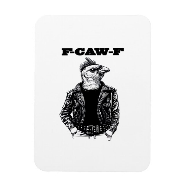 F Caw F Essential Aesthetic Design Magnet (Vertical)