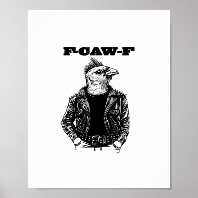 F Caw F Essential Aesthetic Design Poster (Front)