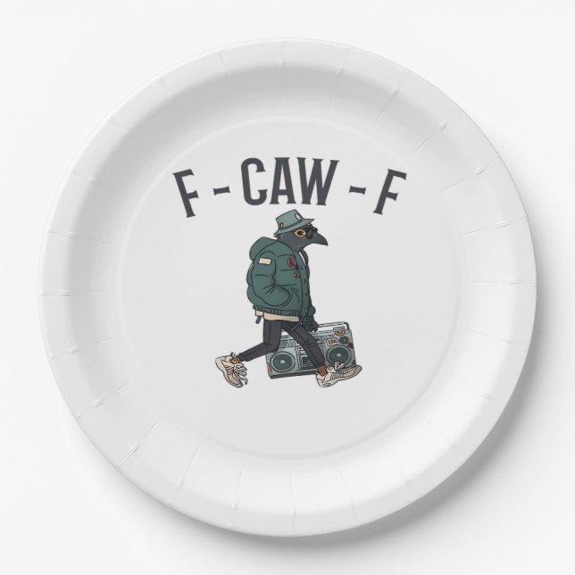 F-Caw-F Essential Basic Casual Paper Plates (Front)