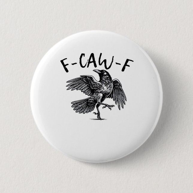 F Caw F Essential Classic Aesthetic Button (Front)