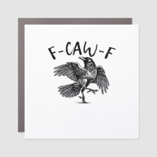 F Caw F Essential Classic Aesthetic Car Magnet