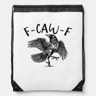 F Caw F Essential Classic Aesthetic Drawstring Bag