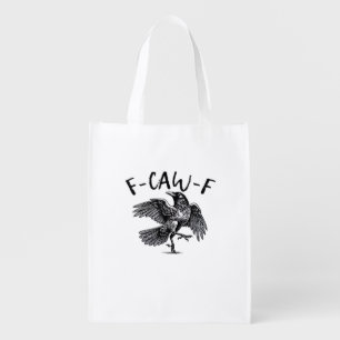F Caw F Essential Classic Aesthetic Grocery Bag