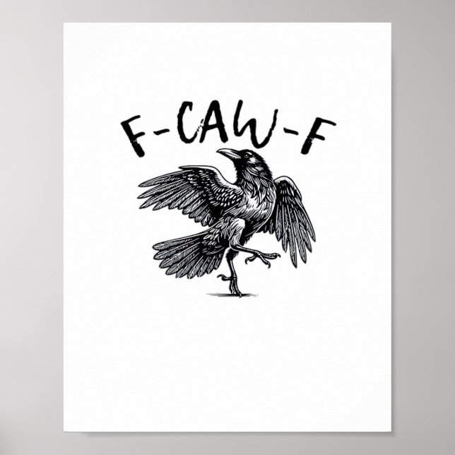 F Caw F Essential Classic Aesthetic Poster (Front)