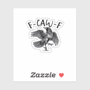 F Caw F Essential Classic Aesthetic Sticker