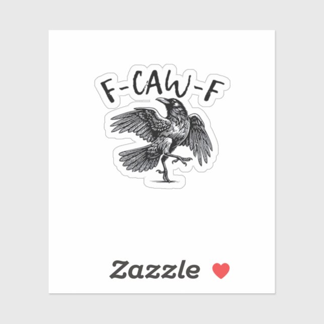 F Caw F Essential Classic Aesthetic Sticker (Sheet)