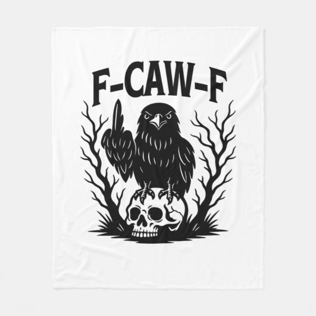 F Caw F Essential Cool Unique Style Fleece Blanket (Front)