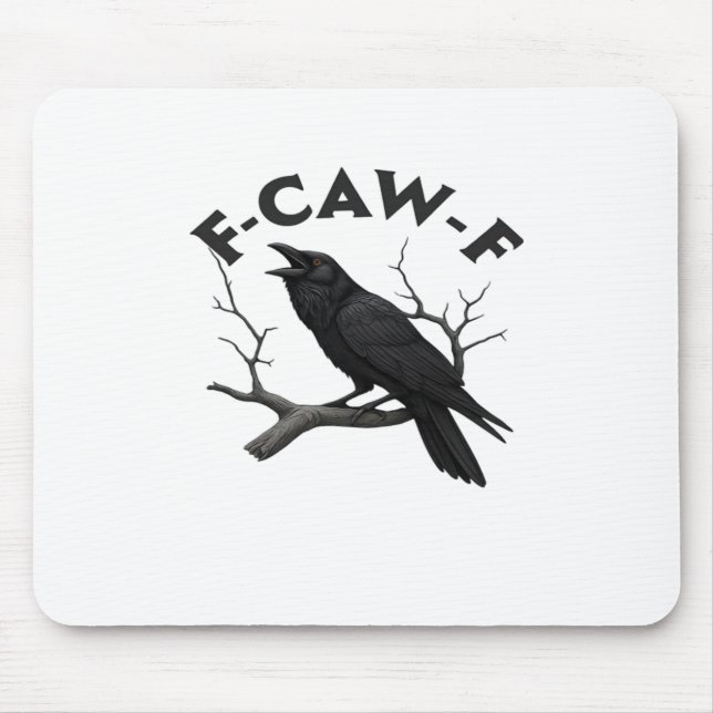F Caw F Essential Creative Aesthetic Mouse Pad (Front)