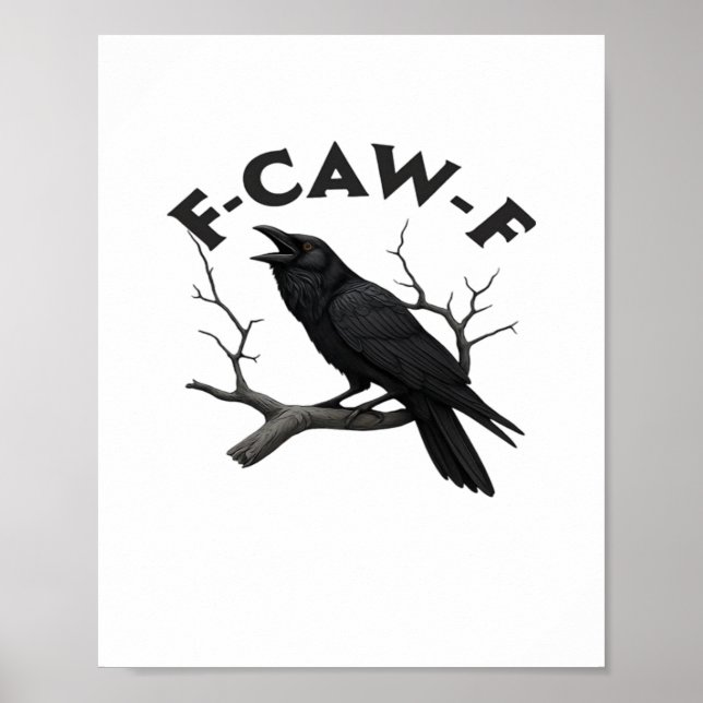 F Caw F Essential Creative Aesthetic Poster (Front)