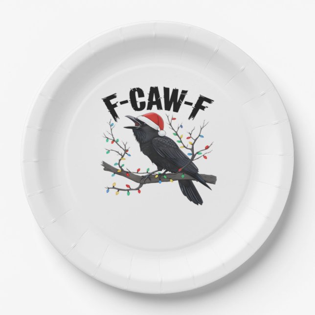 F-Caw-F Essential Creative Casual Paper Plates (Front)