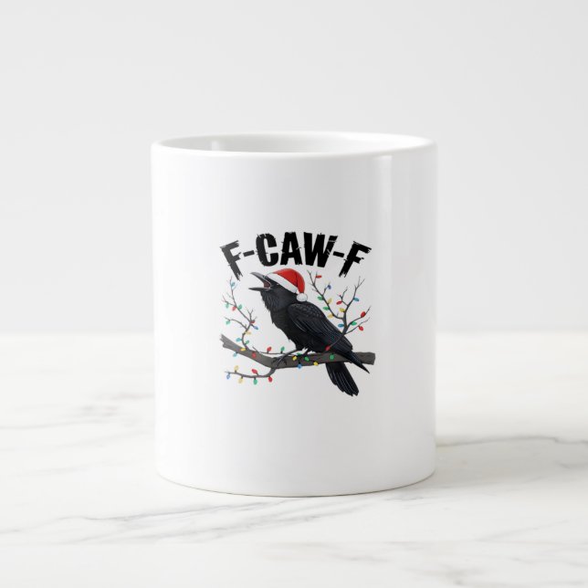 F Caw F Essential Creative Casual Style Giant Coffee Mug (Front)