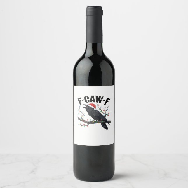 F Caw F Essential Creative Casual Style Wine Label (Front)