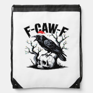F-Caw-F Essential Funny Quote Drawstring Bag