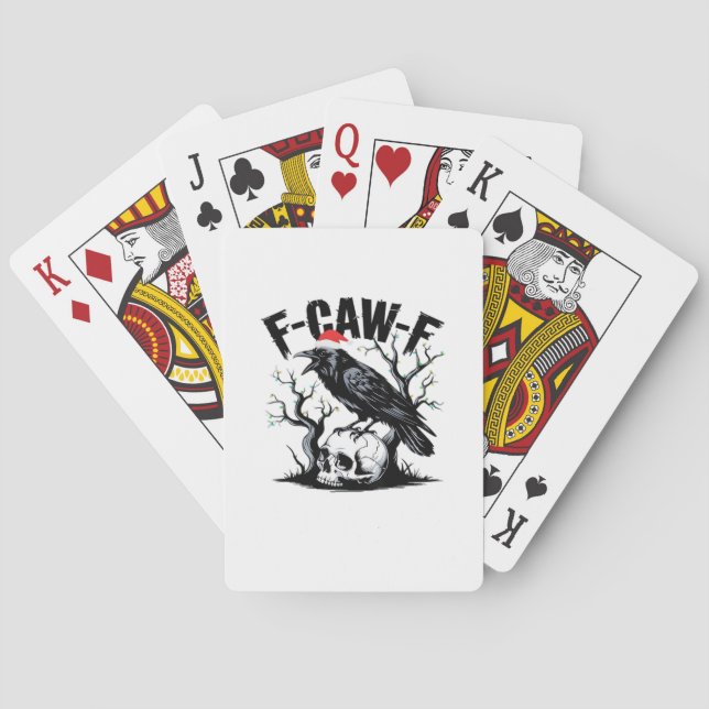 F-Caw-F Essential Funny Quote Poker Cards (Back)