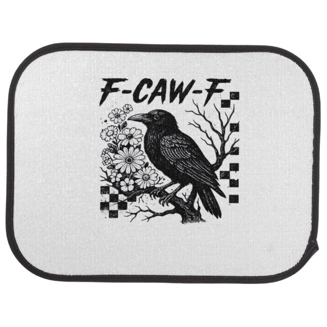 F Caw F Essential Funny Trendy Style Car Floor Mat (Rear)