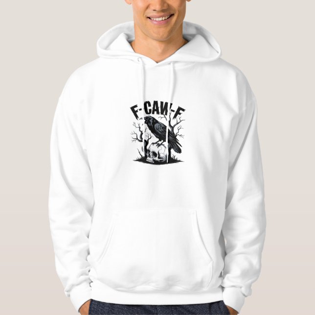 F Caw F Essential Minimal Clean Design Hoodie (Front)