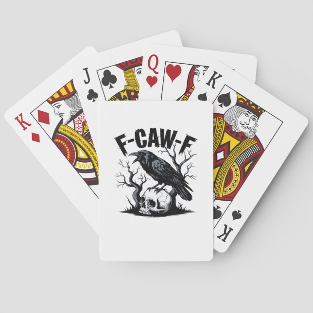F Caw F Essential Minimal Clean Design Poker Cards (Back)