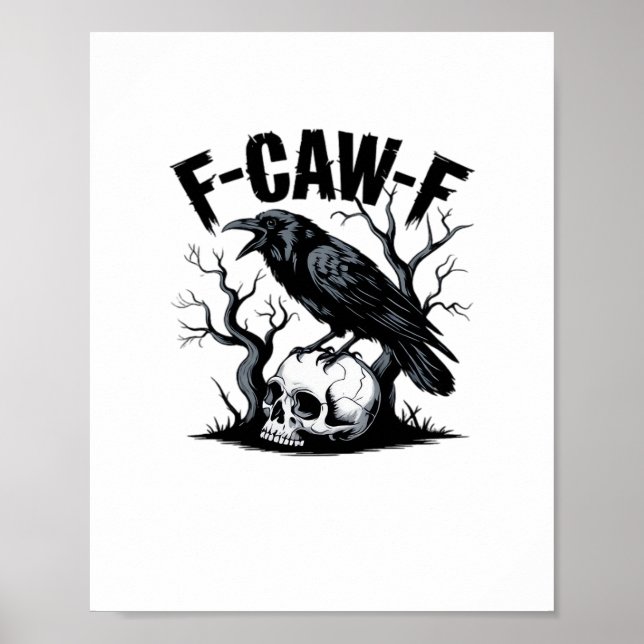 F Caw F Essential Minimal Clean Design Poster (Front)