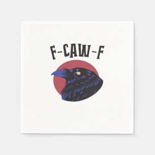 F-Caw-F Essential Retro Graphic Napkins