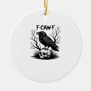 F Caw F Essential Vintage Cool Look Ceramic Ornament