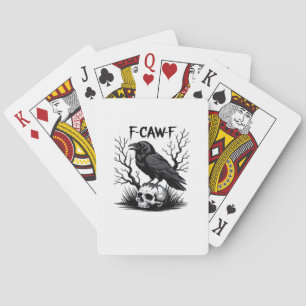 F Caw F Essential Vintage Cool Look Poker Cards