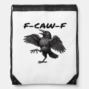 F Caw F Essential Vintage Graphic Look Drawstring Bag