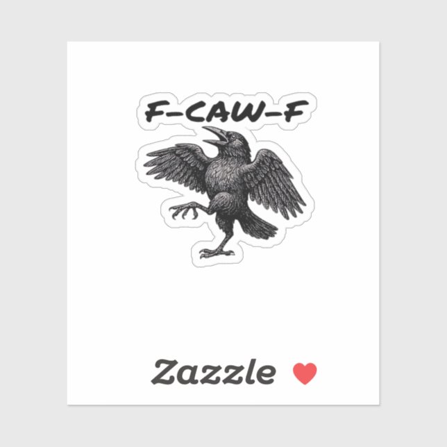 F Caw F Essential Vintage Graphic Look Sticker (Sheet)