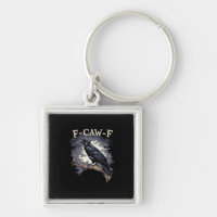 F Caw F Funny Bird Crow Creative Casual Design
