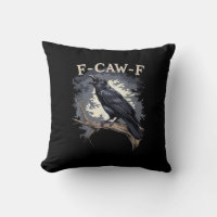 F Caw F Funny Bird Crow Creative Casual Design