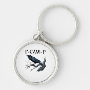 F-Caw-F Funny Bird Crow Keychain