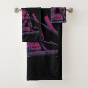 F-Caw-F Funny Black Crow Bird Bath Towel Set