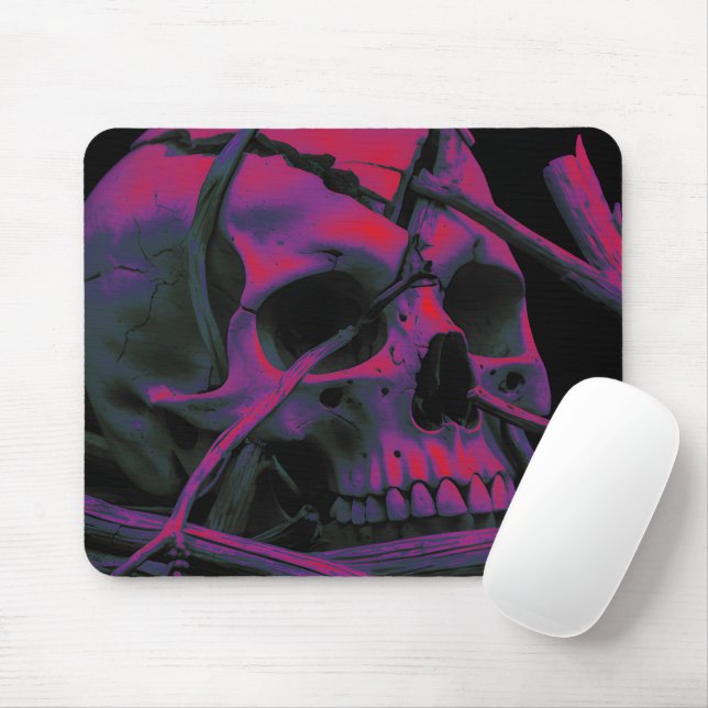 F-Caw-F Funny Black Crow Bird Mouse Pad (With Mouse)