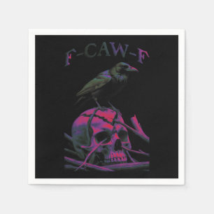 F-Caw-F Funny Black Crow Bird Napkins