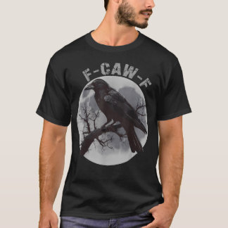F-Caw-F Funny Black Crow Moon Gothic Humor Women T-Shirt