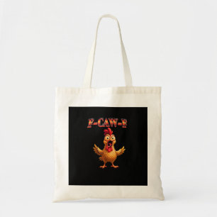 F-Caw-F Funny Chicken Classic Aesthetic Design Tote Bag