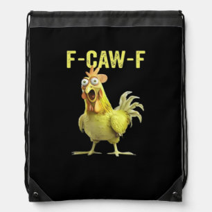 F Caw F Funny Chicken Classic Creative Casual Drawstring Bag