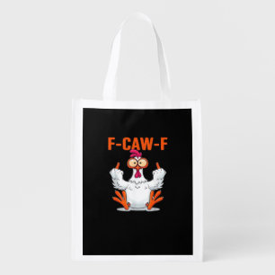 F-Caw-F Funny Chicken Classic Minimal Clean Grocery Bag