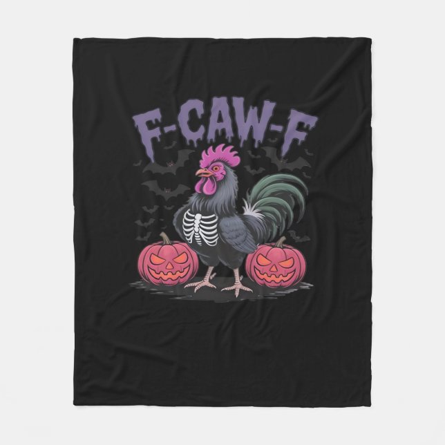 F Caw F Funny Chicken Classic Simple Clean Style Fleece Blanket (Front)