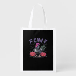 F Caw F Funny Chicken Classic Simple Clean Style Grocery Bag