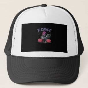 F Caw F Funny Chicken Classic Simple Clean Style Trucker Hat