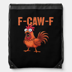 F-Caw-F Funny Chicken Classic Trendy Style Drawstring Bag