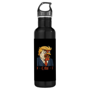 F Caw F Funny Chicken Classic Vintage Cool Style Stainless Steel Water Bottle