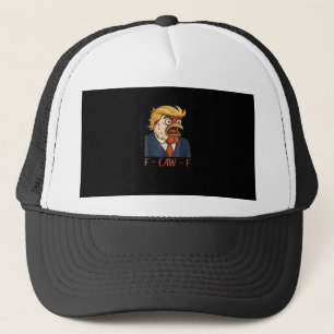 F-Caw-F Funny Chicken Classic Vintage Cool Trucker Hat