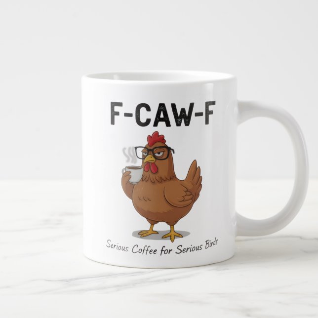 F-Caw-F Funny Chicken Coffee Mug | Hilarious Roost (Right)