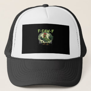 F-Caw-F Funny Chicken Halloween Vintage Classic Trucker Hat